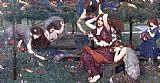 John William Waterhouse Famous Paintings - Flora and the Zephyrs